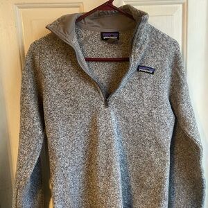 Patagonia Zip-Up Gray Sweater small